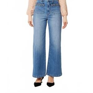 NEW ROLLA'S sailor high rise wide leg jeans in canyon mid vintage blue